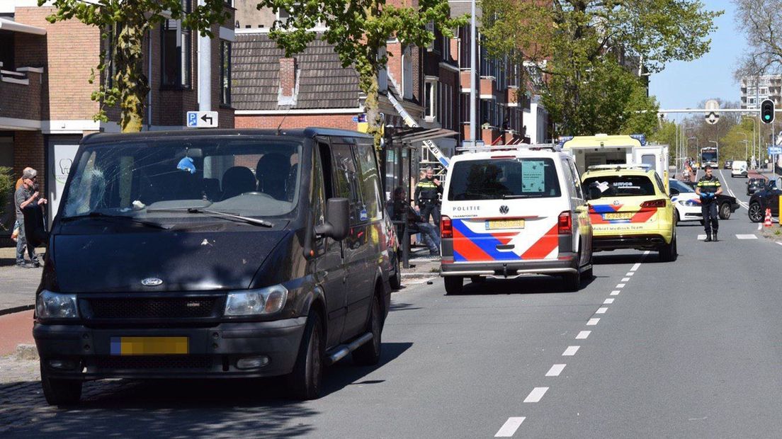 Het ongeluk gebeurde op de Hereweg ter hoogte van de Vechtstraat