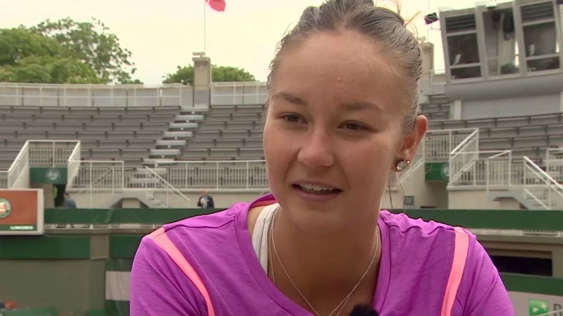 Lesley Kerkhove uit Zierikzee op Roland Garros