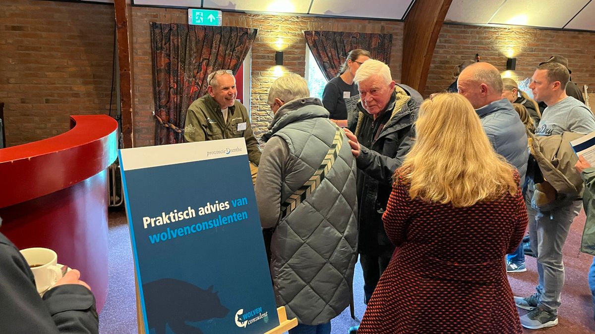 Volle bak tijdens informatieavond over wolfwerende rasters Grolloo
