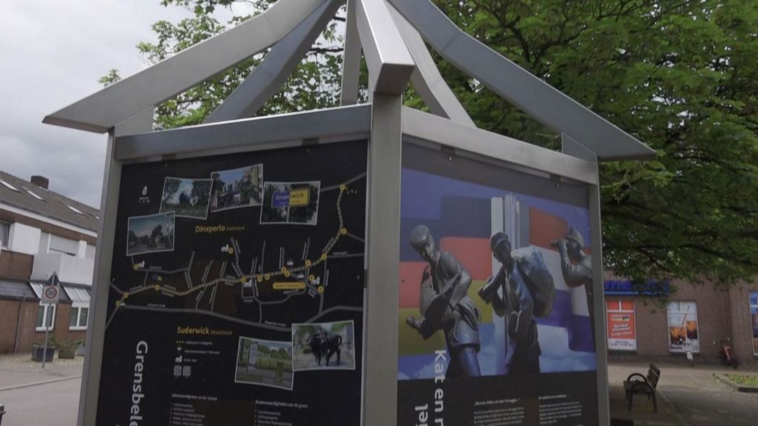 Een 'Budeken', oftewel een oud grenswachtershuisje op de grens tussen Dinxperlo en Suderwick