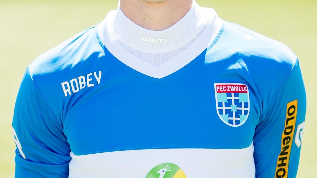 Robey was twee seizoenen kledingsponsor van PEC Zwolle