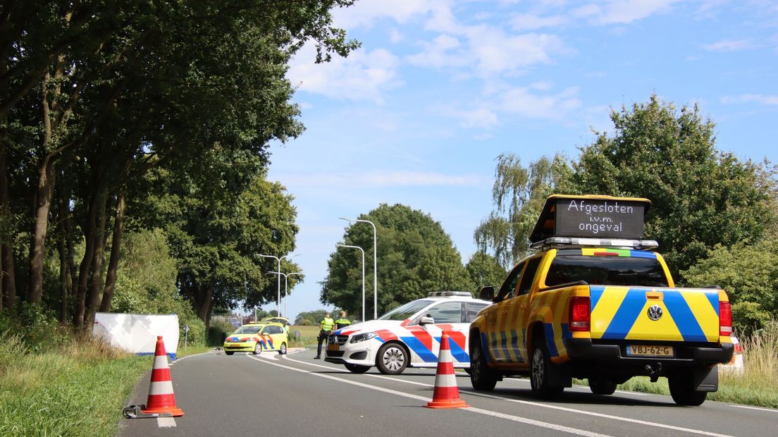 De N315 was door het ongeluk lange tijd afgesloten voor het verkeer