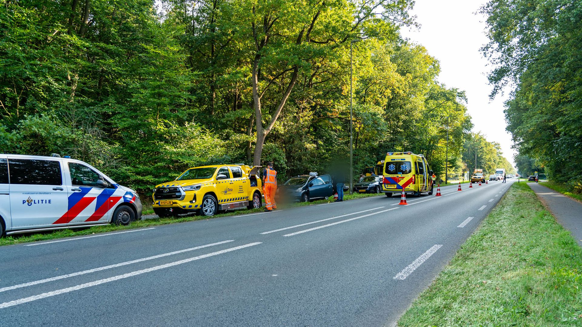 Twee aanrijdingen tijdens berging eerder ongeval.