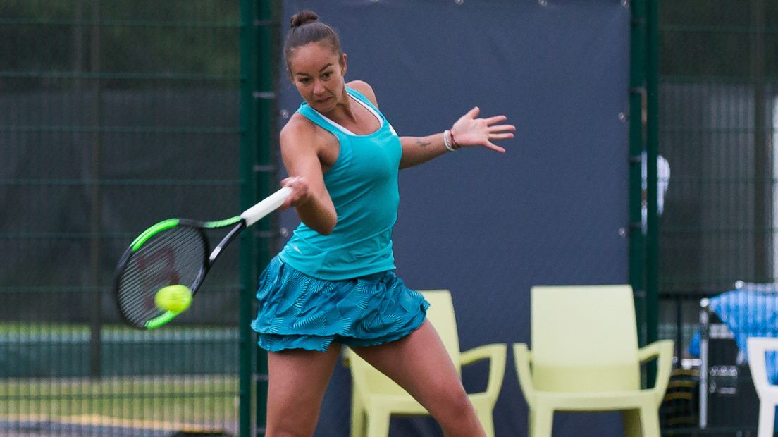 Lesley Kerkhove komt net tekort in eerste ronde Wimbledon