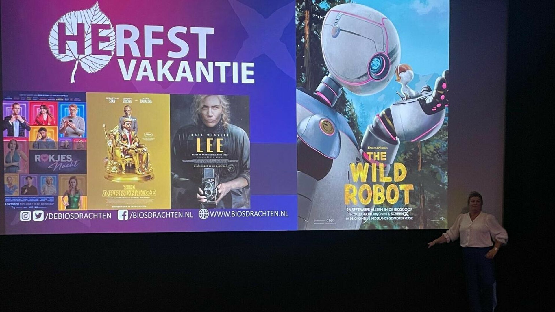 Griet Jonkman presenteert het filmaanbod van De Bios Drachten
