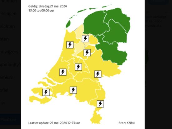 Regen, hagel, onweer en windstoten zijn onderweg, hoe hard wordt onze