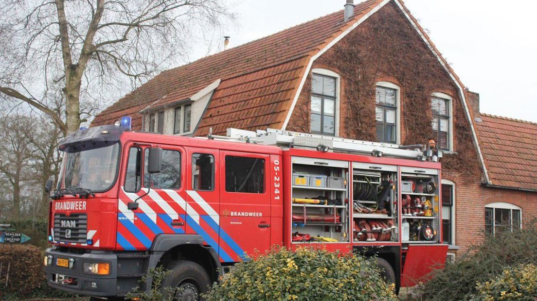 Brandweer schiet te hulp bij schoorsteenbrand