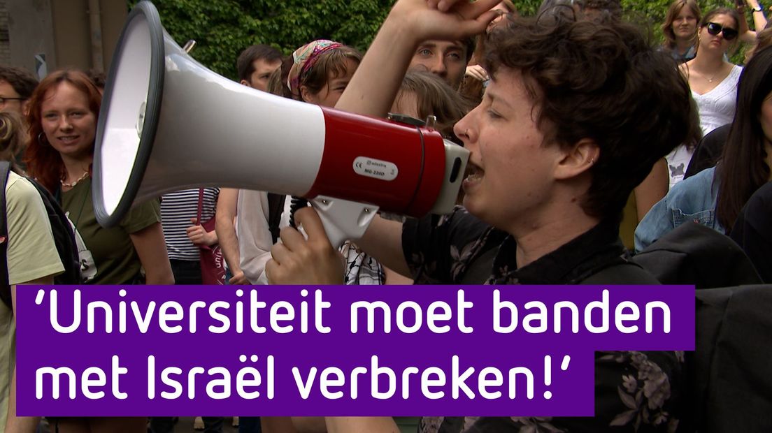 Protest bij Radboud Universiteit