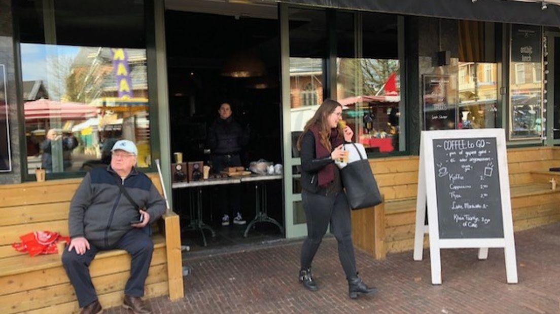 Coffee to go bij De Zwaan.