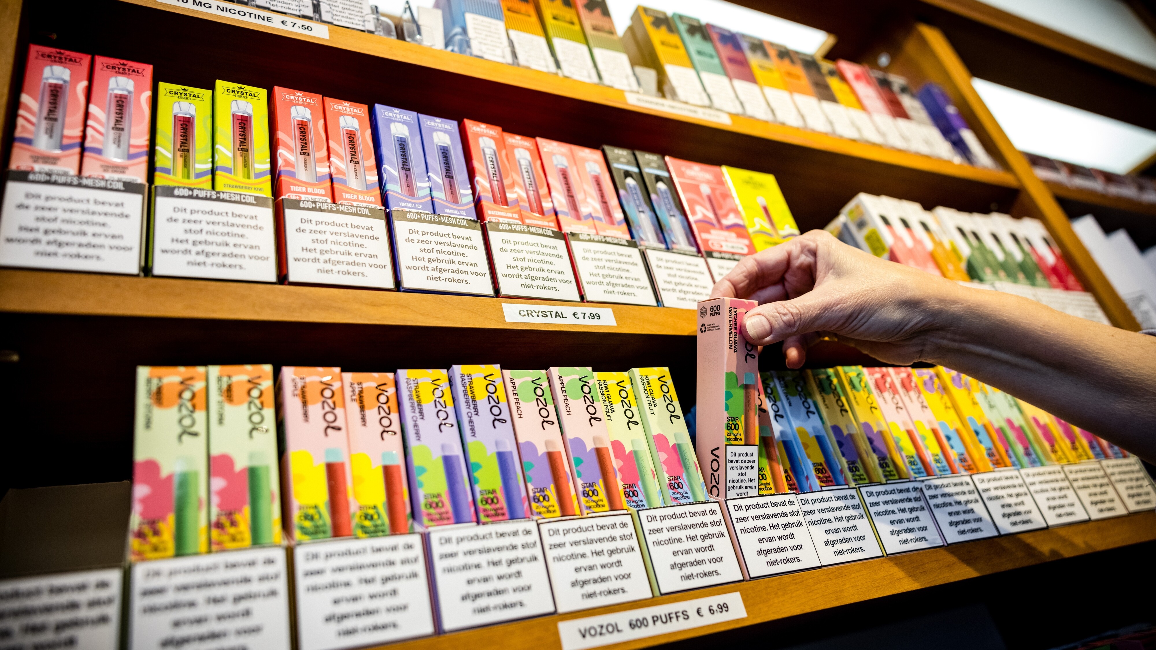 Vapes binne populêr ûnder jongerein