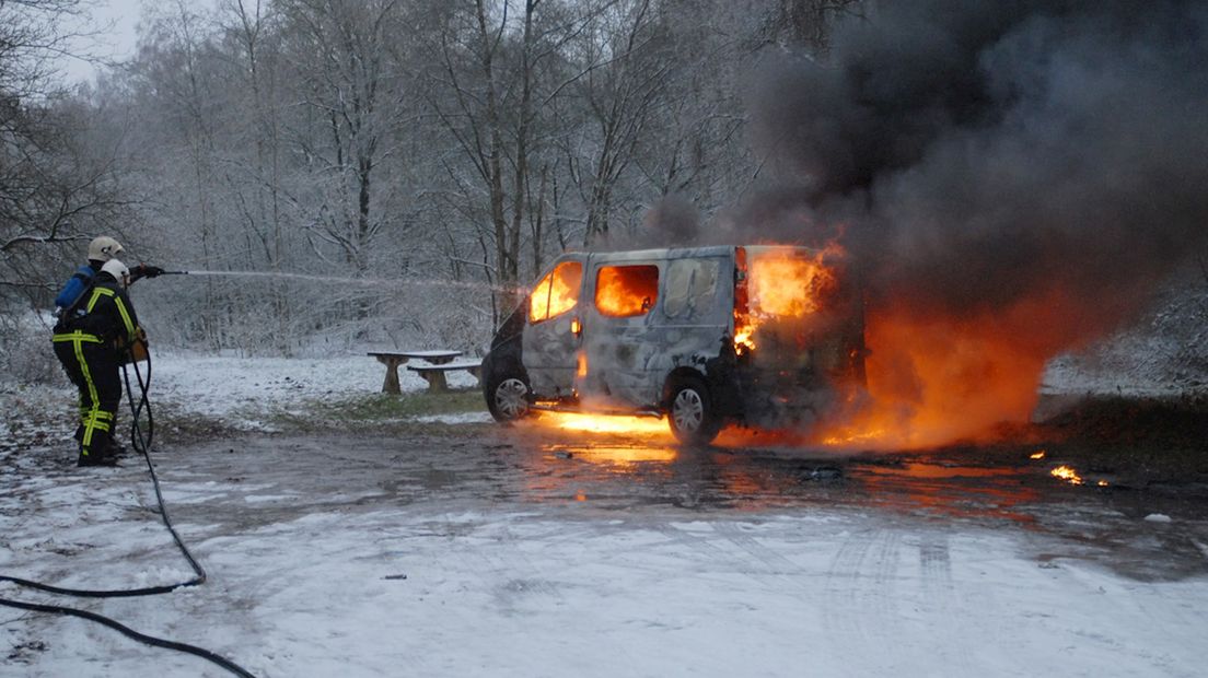 Bus uitgebrand