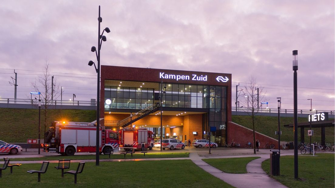 Station Kampen-Zuid afgesloten