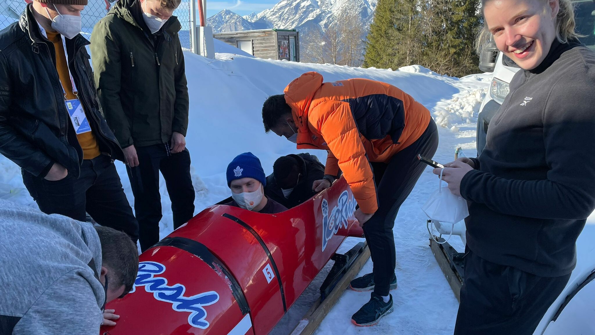 De earste kear dat Dave Wesselink yn in bobslide siet
