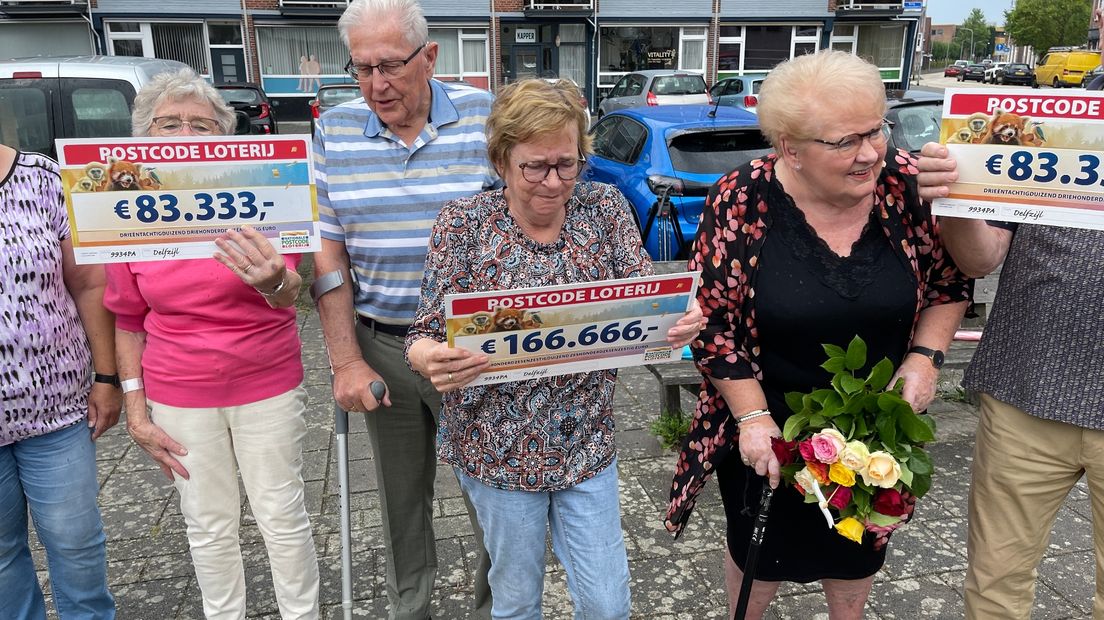 Enkele winnaars van de prijs in Delfzijl