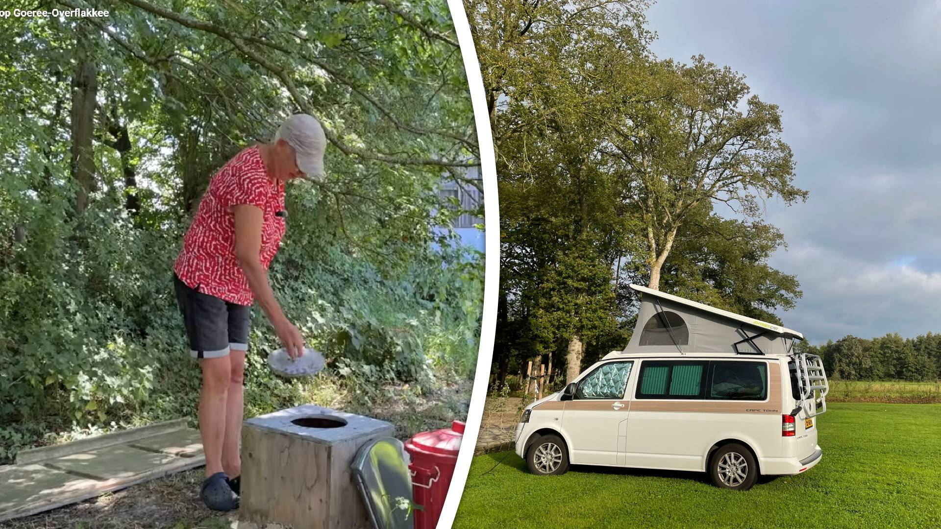 Tea stelt haar tuin beschikbaar voor kampeerders