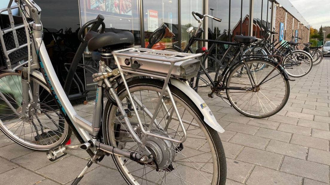 Een elektrische fiets met accu