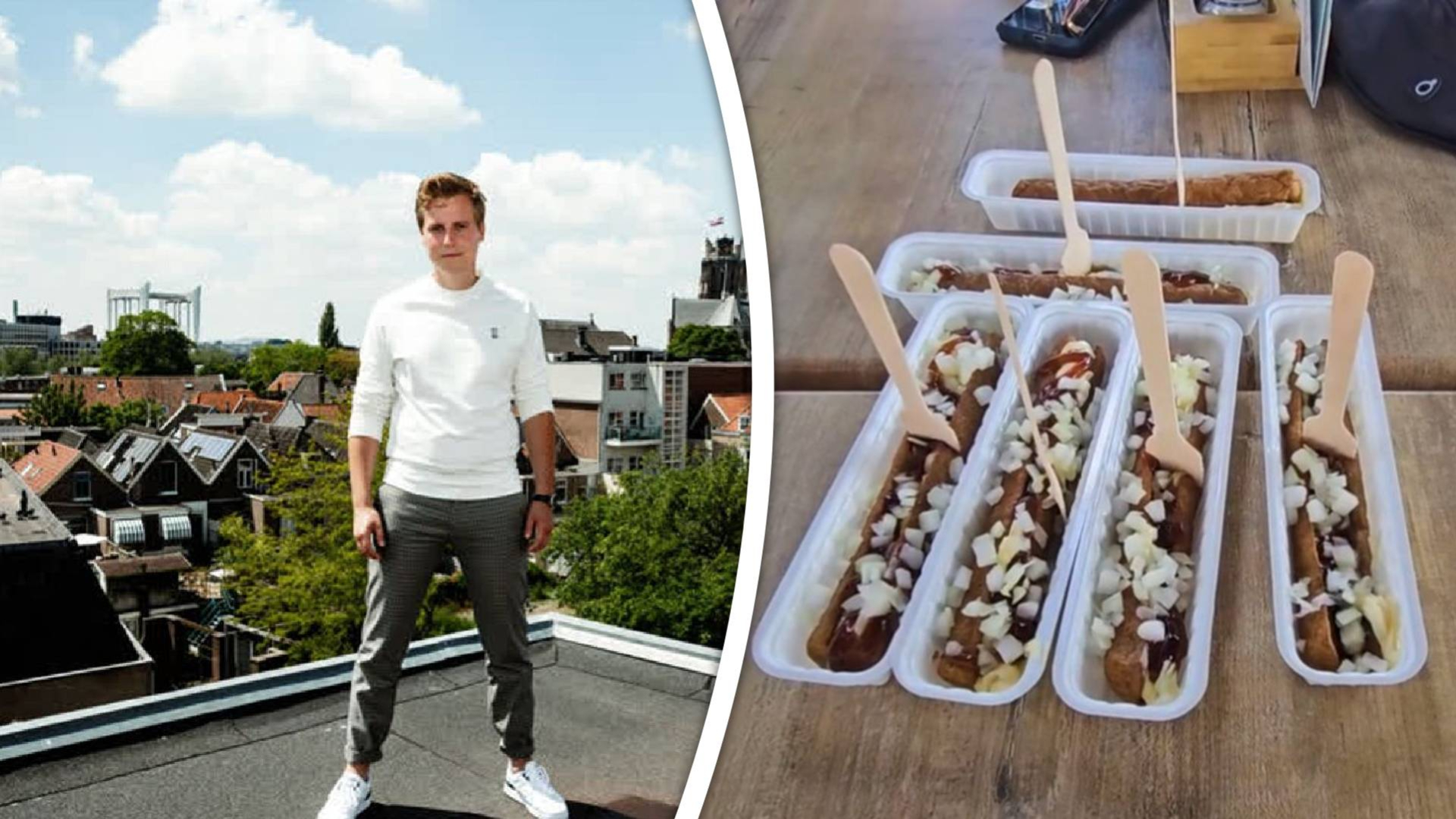 Rolin den Heijer is voorstander van een standbeeld van de frikandel.