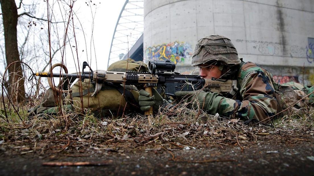 Militaire oefening bij Staphorst