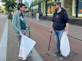 Vrijwilligers ruimen straat op: 'Vooral sigarettenpeuken'