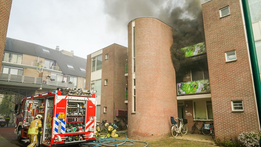 De brand van gisteren aan de Wernaarseind.