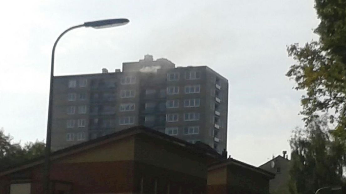 Brand in flatgebouw Enschede