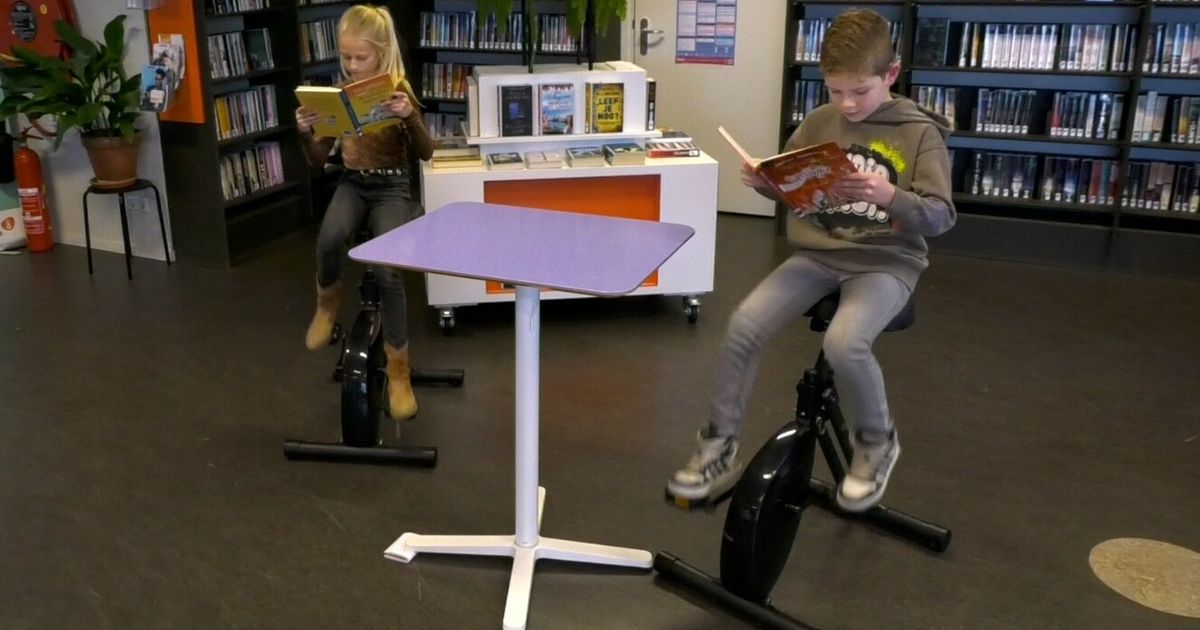 Fiets en lees tegelijkertijd: de ultieme ervaring in deze innovatieve bibliotheek