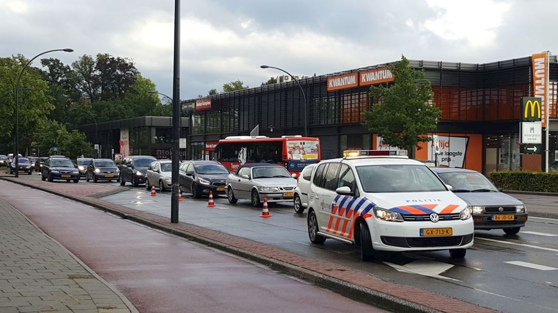 Ongeluk op de Hengelosestraat in Enschede