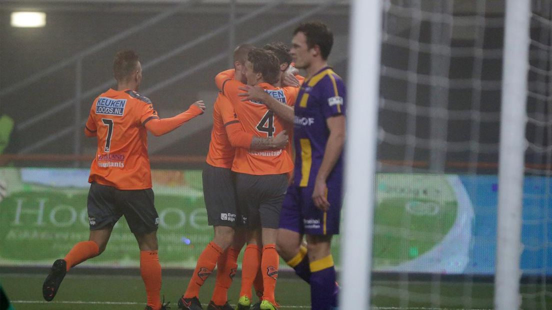 FC Volendam viert goal; VVSB baalt 