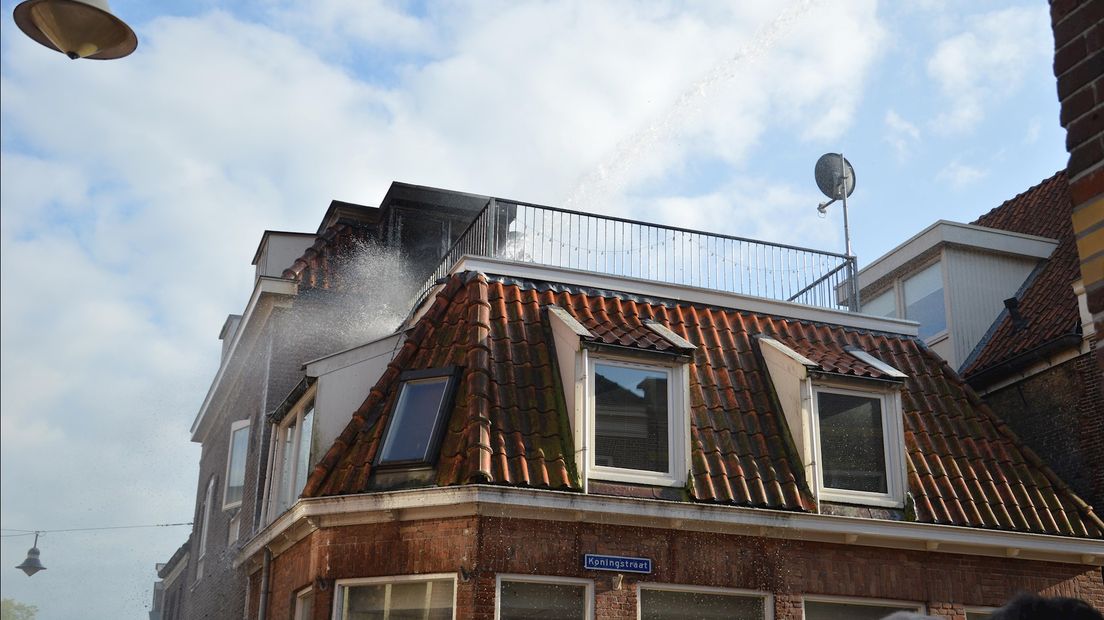 Brand in pand Steenwijk snel geblust