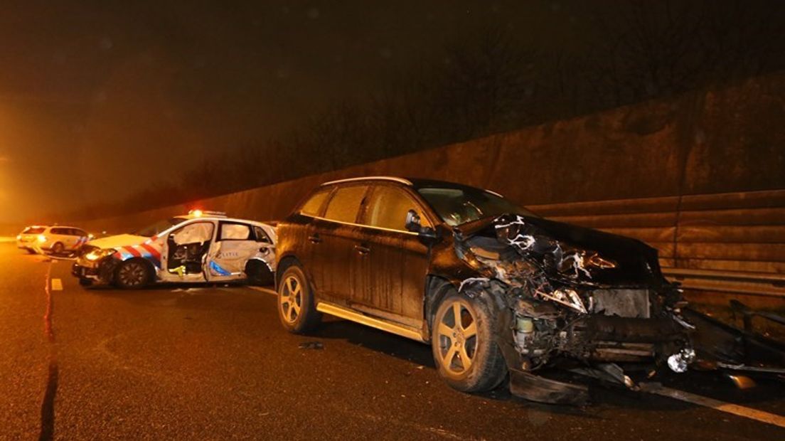 Het ongeval destijds op de A2.
