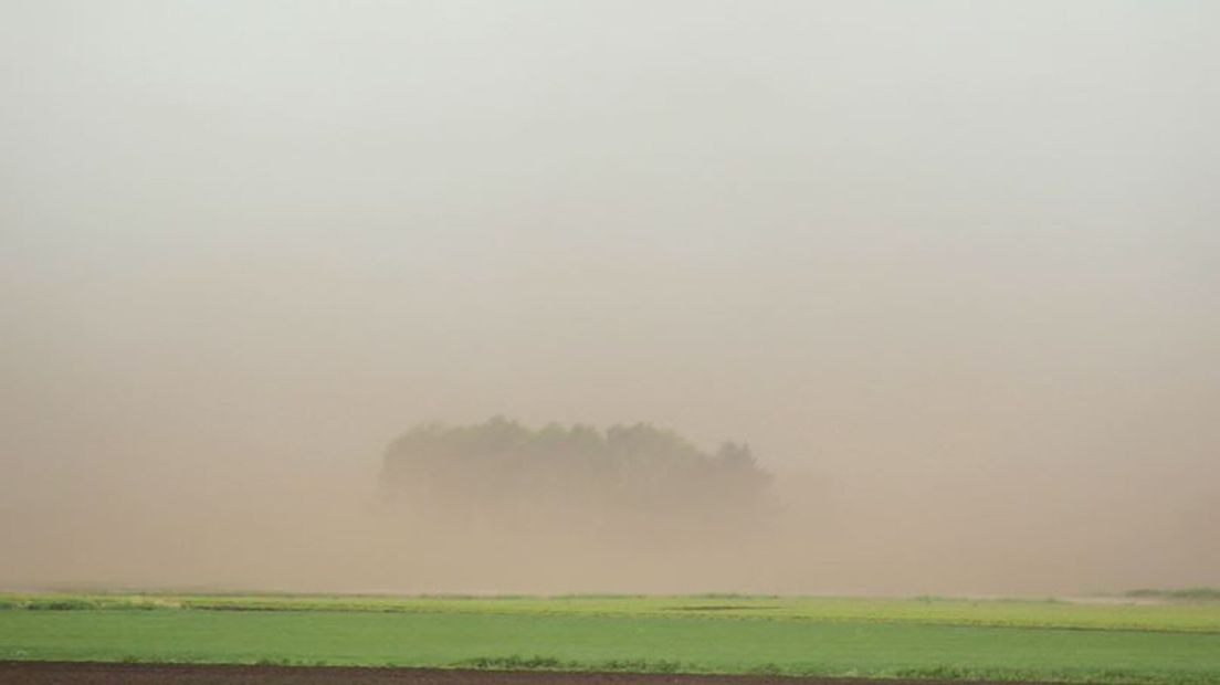 Zandstormen door de droogte