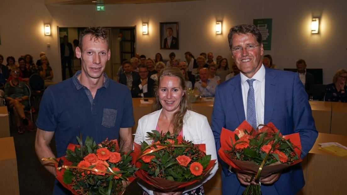 V.l.n.r. Jasper Harmes, Gea Meppschen en Eric van Oosterhout (Rechten: Kim Stellingwerf/RTV Drenthe)