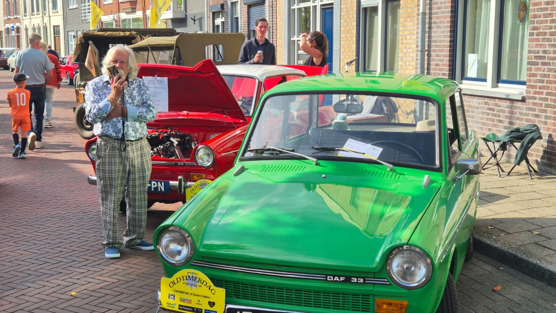 De oldtimerdag in Alphen aan den Rijn