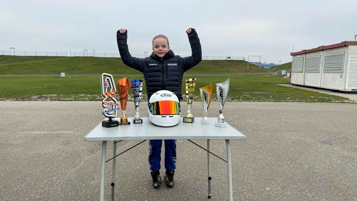 Racetalent Demy (10) uit Peize geniet van het karten: 'De snelheid vind ik echt heel vet!'