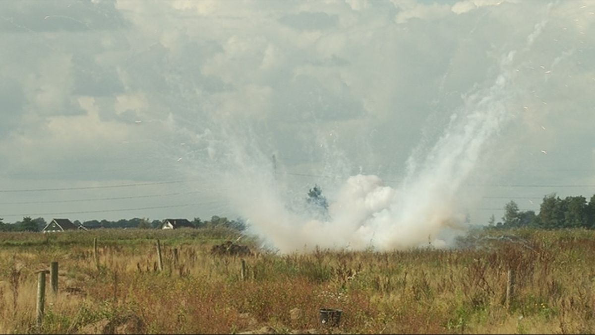 Gevonden munitie tot ontploffing gebracht in Eelderwolde