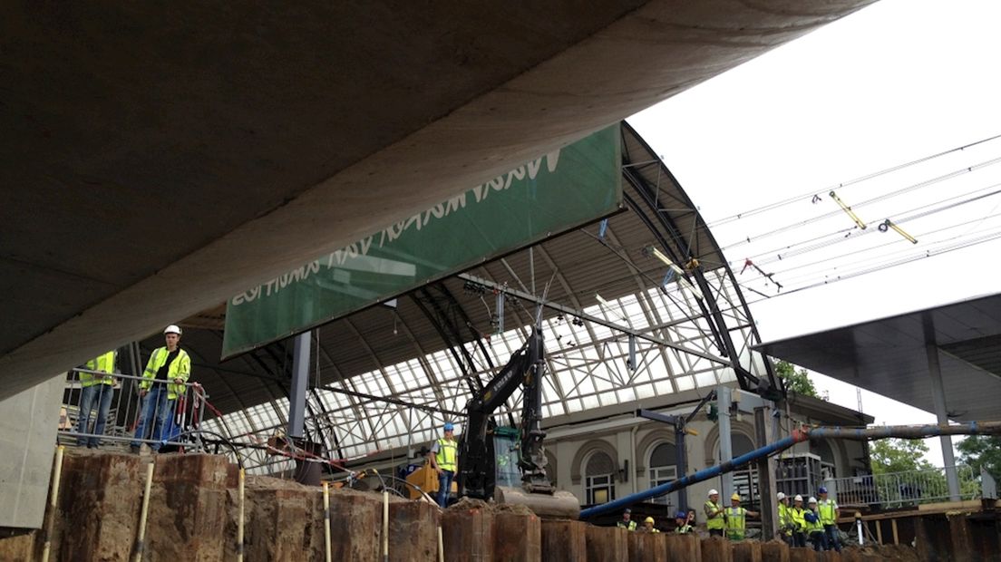 Werk aan station Zwolle