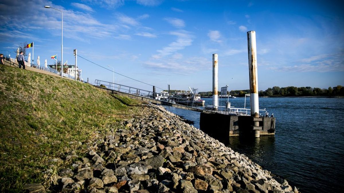 Waterstand in Rijn is extreem laag - Omroep Gelderland