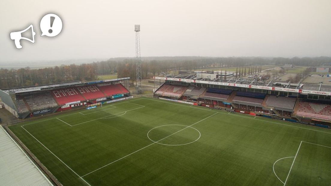 FC Emmen wil de Oude Meerdijk moderniseren (Rechten: RTV Drenthe / Fred van Os)