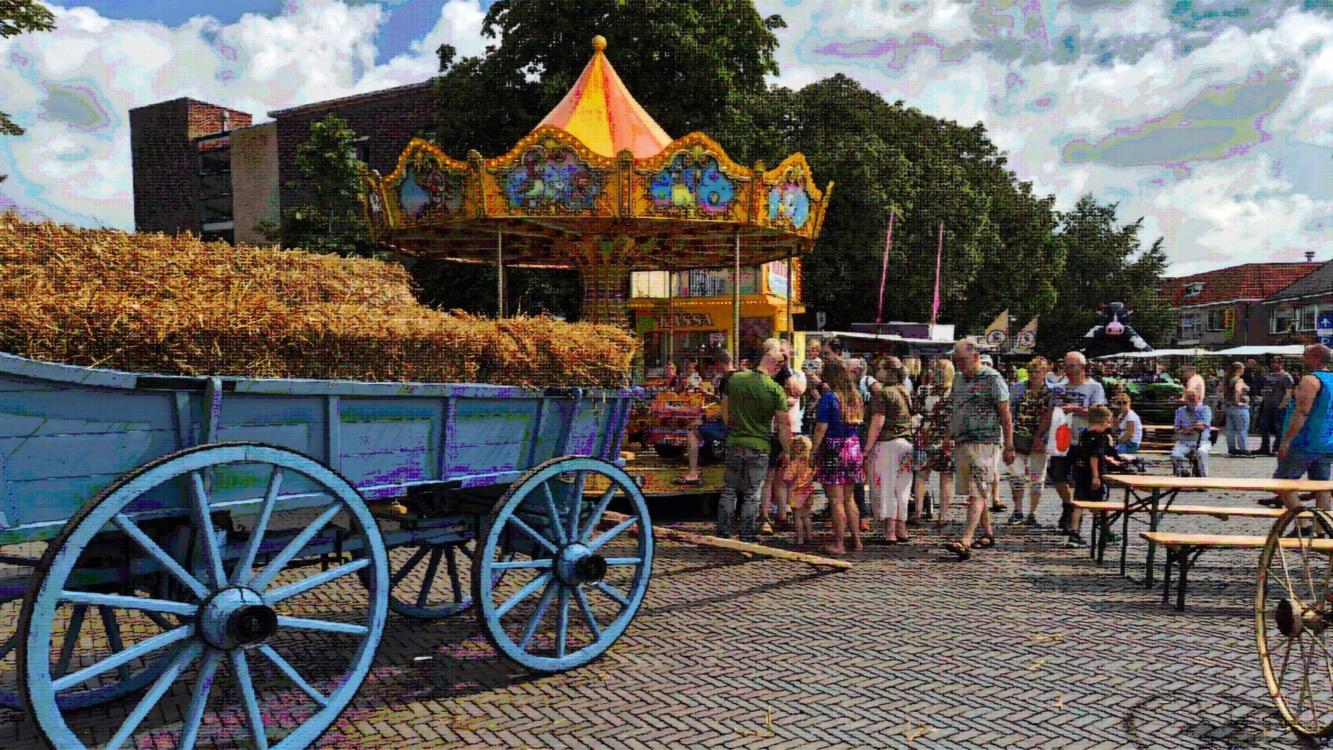 Boerendag brengt Achterhoekse sfeer naar centrum van Eibergen.