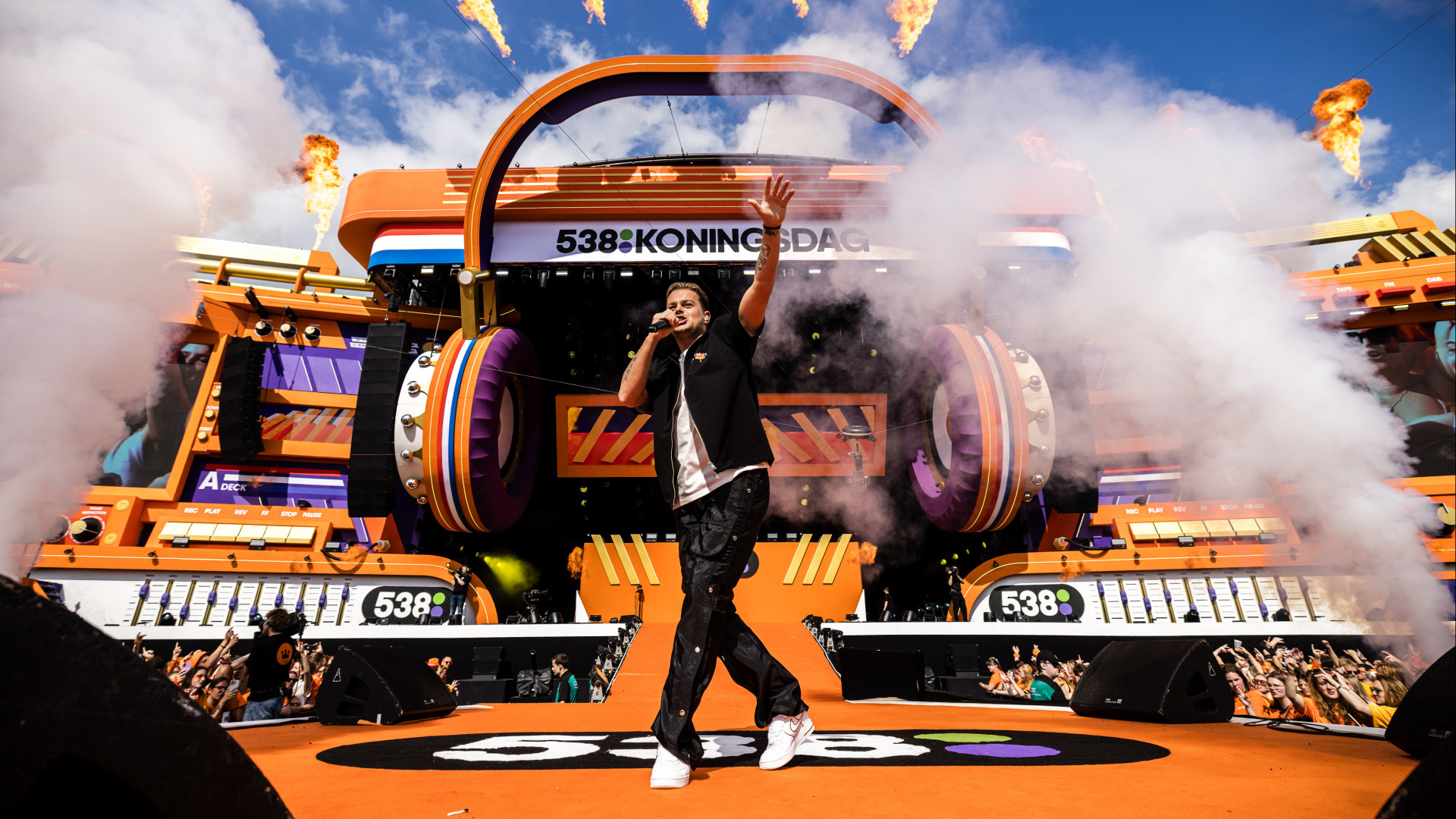 Robert van Hemert op het Koningsdagfeest van Radio 538 in 2025