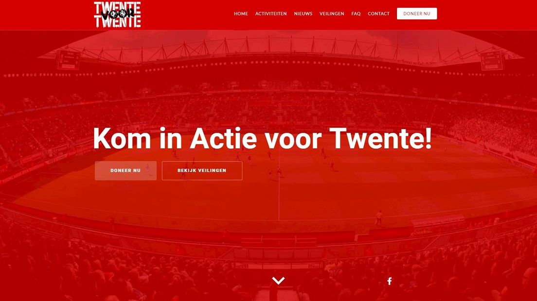 Er is een actie gestart om geld op te halen voor FC Twente