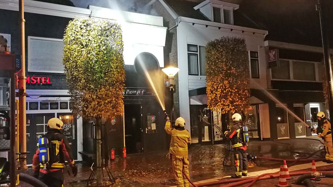 De brand ontstond in de keuken van het restaurant (Rechten: Persbureau Meter)