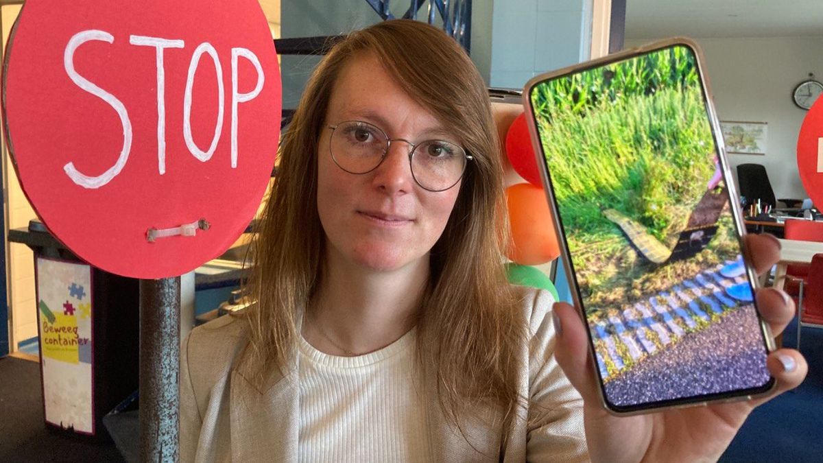 Deze school is vernielers verkeersdrempels spuugzat