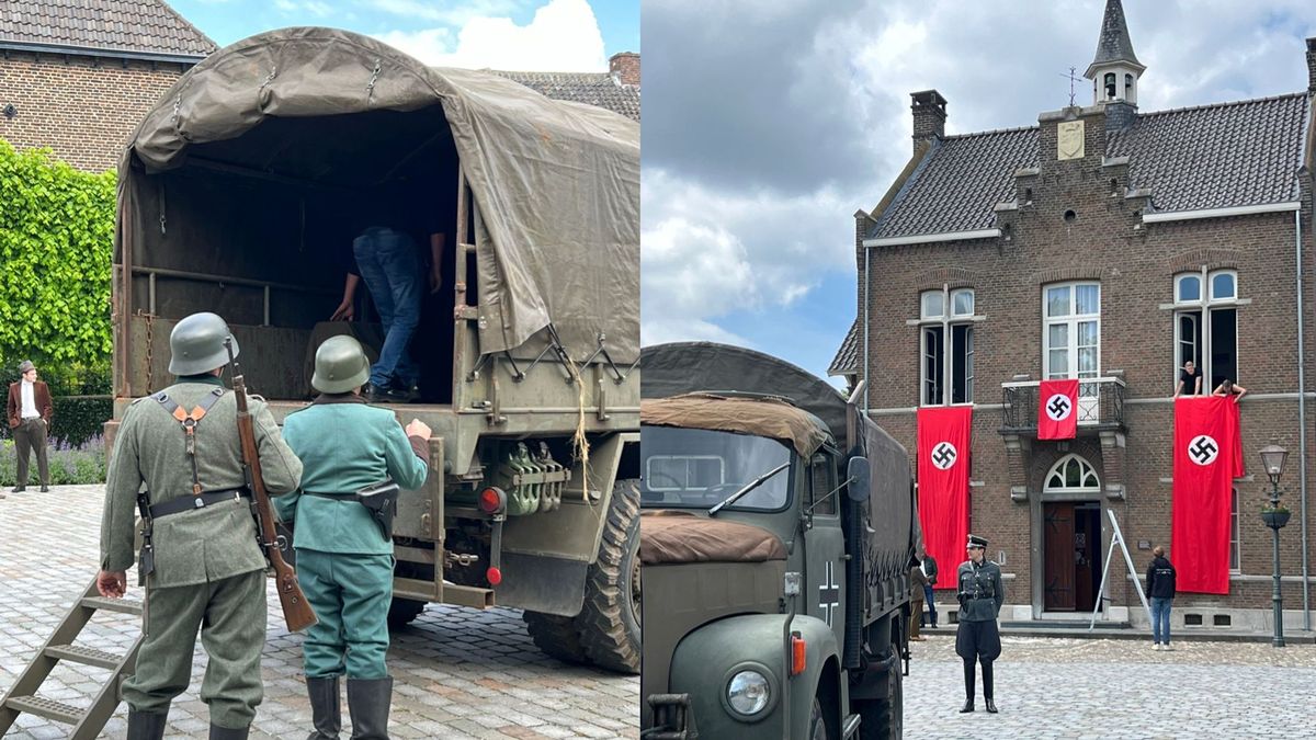 Opnames met nazivlaggen op Bevrijdingsdag: 'Schandalig'
