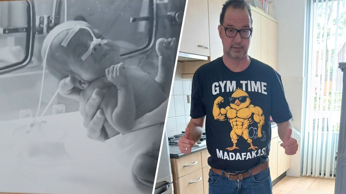Dave Dapper was de kleinste baby van Nederland: 'Ik paste in de hand'