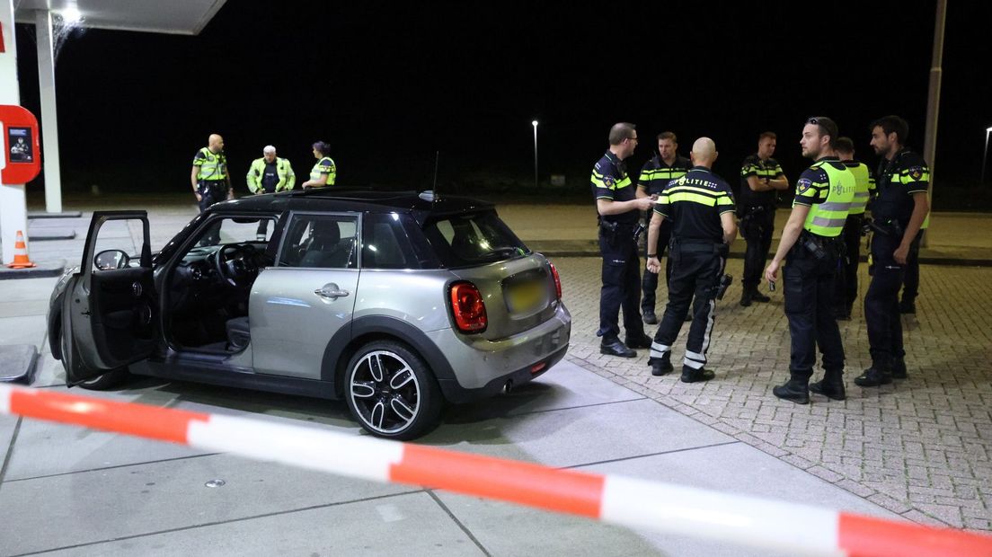 De Mini Cooper van de verdachte