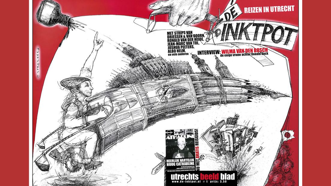 Een van de covers van striptijdschrift De Inktpot