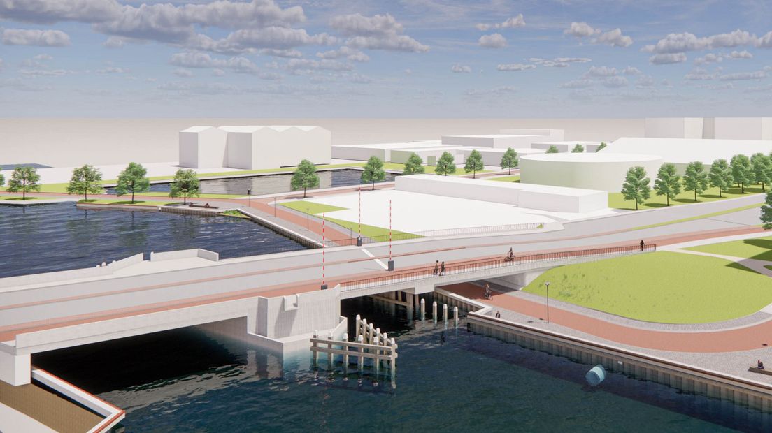 Het ontwerp van de onderdoorgang bij de Trekvlietbrug