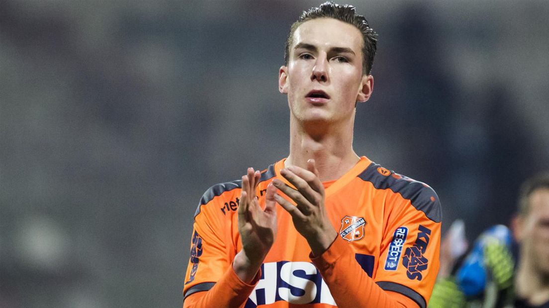 Dennis van der Heijden in het shirt van FC Volendam
