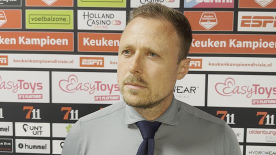 FC Dordrecht-trainer Michele Santoni is optimistisch na 2-2 bij FC Emmen